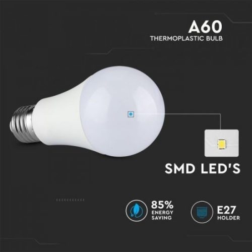 V-TAC 6.5W LED fényforrás E27 A60 1040lm 6400K (2808)