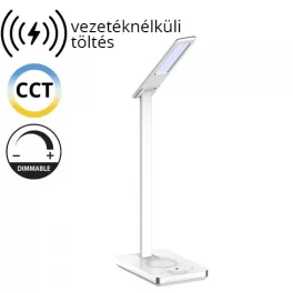   V-TAC 7W LED asztali lámpa vezetéknélküli töltővel 3 in 1 - 218603