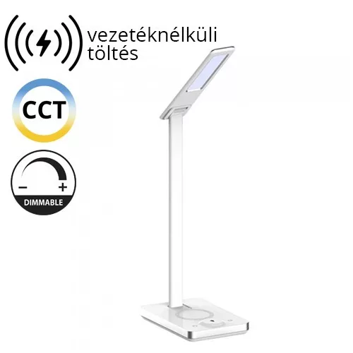 V-TAC 7W LED asztali lámpa vezetéknélküli töltővel 3 in 1 - 218603