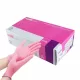 ZARYS easyCARE nitril kesztyű 100db, M méret, púdermentes RÓZSASZÍN A100, nem steril