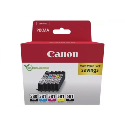 Canon PGI-580 + CLI-581 Tintapatron Multipack 1x11,2 ml + 4x5,6 ml