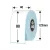 40 mm x 80 mm Papír Tekercses etikett címke Fehér (1000 címke/tekercs)