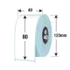 40 mm x 80 mm Papír Tekercses etikett címke Fehér (1000 címke/tekercs)