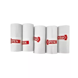 Tekercses hőpapír hőnyomtatóhoz 57mm (Fehér - 5db)