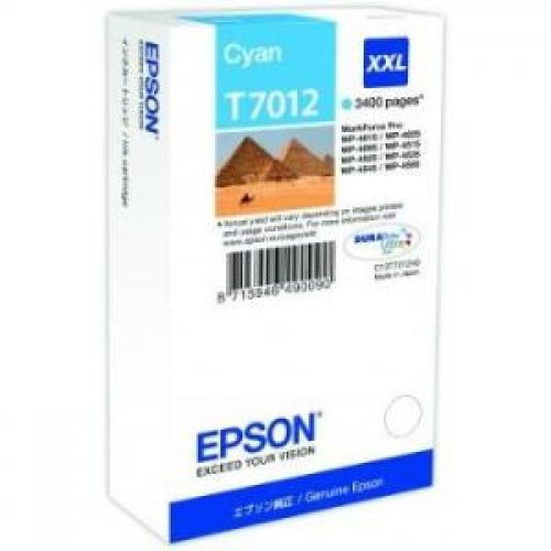 Epson T7012 Tintapatron Cyan 3.400 oldal kapacitás