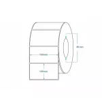 Tekercses PAPÍR címke 100x150mm 260 db/tekercs (sárga)