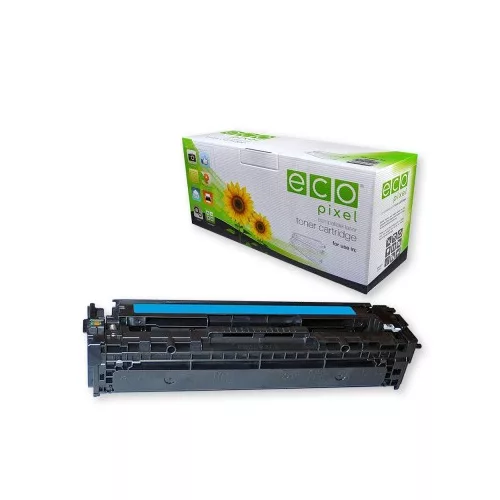 Utángyártott HP CB541A/CE321A/CF211A Toner Cyan 1.400 oldal kapacitás ECOPIXEL (New Build)*