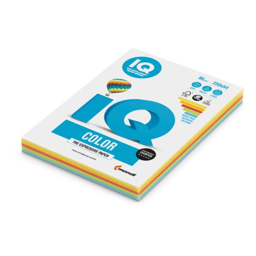 IQ Color A4 80g. intenzív MIX-PACK anyagában színezett másolópapír