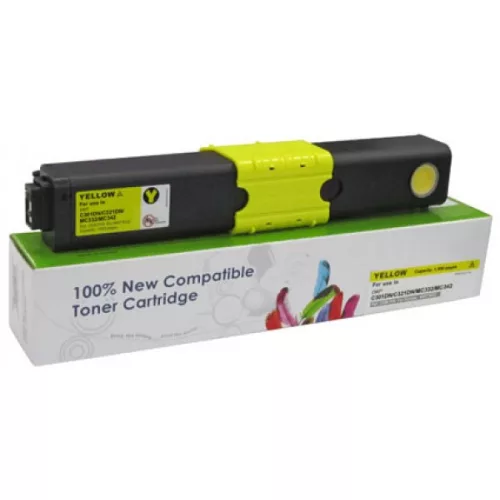 Utángyártott OKI C301,321,531 Toner Yellow 1.500 oldal kapacitás CartridgeWeb