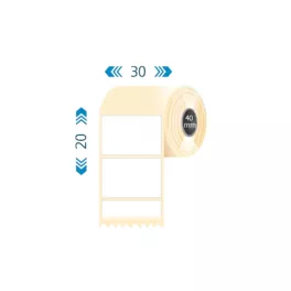Tekercses PAPÍR címke 30x20mm 3500 db/tekercs