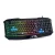 Genius Billentyűzet - Scorpion K215 (Vezetékes, USB, RGB, multimédiás, fekete)