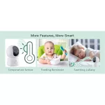 Arenti bébiőr szett - AINANNY B2 + 5" LCD (2MP, sírás-, hőmérséklet figyelés, microSD, mikrofon, hangsz.)