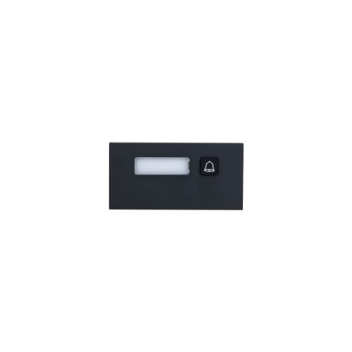 Dahua nyomógomb bővítő modul - VTO4202FB-MB1 (1 nyomógombos, VTO4202F moduláris IP video kaputelefon egységhez, fekete)