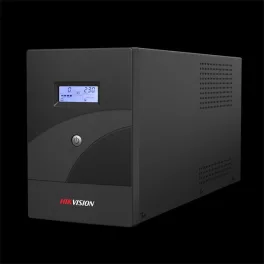   Hikvision Szünetmentes 3000VA - DS-UPS3000-R (4 Schuko, line-interaktív, USB, LCD, fekete)