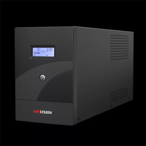 Hikvision Szünetmentes 3000VA - DS-UPS3000-R (4 Schuko, line-interaktív, USB, LCD, fekete)