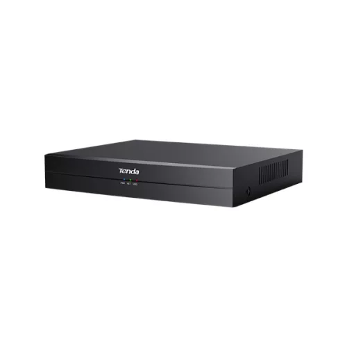 Tenda NVR rögzítő - TN3104-4P (4 csatorna, H265+, max 8MP, 4xRJ45 802.3at PoE, 2xUSB, 1x Sata (max 10TB))