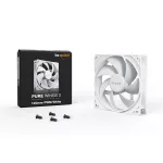 Be Quiet! Cooler 12cm - PURE WINGS 3 White 120mm PWM (1600rpm, 25,5dB, fehér)