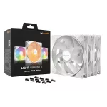 Be Quiet! Cooler 14cm - LIGHT WINGS LX 140mm PWM White Triple-Pack (RGB, 1200rpm, 22,9dB, fehér)