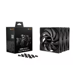 Be Quiet! Cooler 14cm - PURE WINGS 3 140mm PWM HS 3-Pack (1800rpm, 30,5dB, fekete)