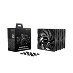 Be Quiet! Cooler 12cm - PURE WINGS 3 120mm PWM HS 3-Pack (2100rpm, 30,9dB, fekete)