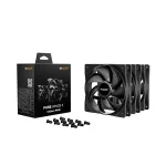 Be Quiet! Cooler 12cm - PURE WINGS 3 120mm PWM 3-Pack (1600rpm, 25,5dB, fekete)
