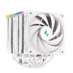DeepCool CPU Cooler - AK620 DIGITAL SE WH (28 dB; max, 117,21 m3/h; 4pin csatlakozó, 6 db heatpipe, 2x12cm, PWM, RGB)