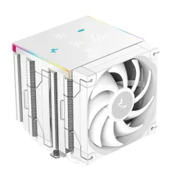   DeepCool CPU Cooler - AK620 DIGITAL PRO WH (25 dB; max, 103,45 m3/h; 4pin csatlakozó, 6 db heatpipe, 2x12cm, PWM, fehér)