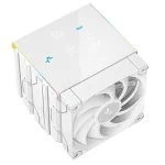 DeepCool CPU Cooler - AK620 DIGITAL PRO WH (25 dB; max, 103,45 m3/h; 4pin csatlakozó, 6 db heatpipe, 2x12cm, PWM, fehér)