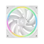 DeepCool Cooler 12cm - FL12 SE WH (3in1) (28.67dB; max.86,20 m3/h; 3x12cm, 3pin; hydro bearing, ház hűtésre, RGB, PWM)