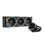 DeepCool CPU Water Cooler - LM360 (max 36,07dB; max. 122,52 m3/h; 3x12cm, LED kijelző, fekete)
