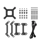 DeepCool CPU Water Cooler - LM360 (max 36,07dB; max. 122,52 m3/h; 3x12cm, LED kijelző, fekete)