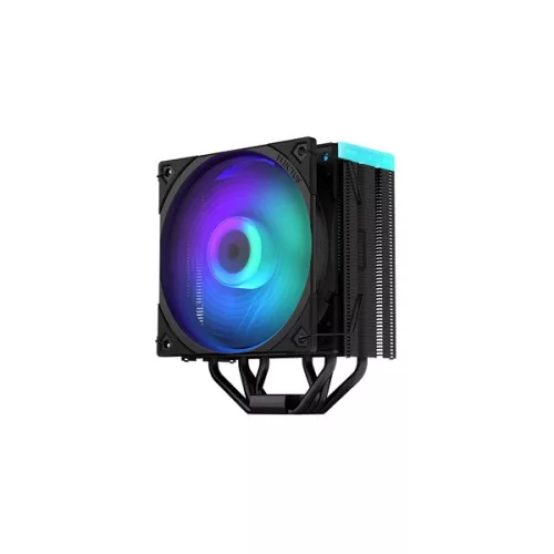 Endorfy CPU Cooler - Fera 5 Black ARGB (12 cm, 4 pin, 4x heatpipe, PWM, TDP 220W, fekete)