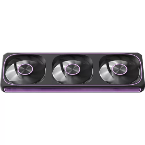 Formula Cooler 12cm -  3db Air Fusion 3 BK (37,93dB,max.39,64 CFM, PWM4-Pin+ARGB3-Pin, hydro bearing, ház hűtésre, ARGB)