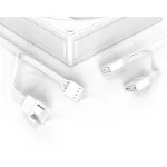 ID-Cooling Cooler 12cm - AF-127-ARGB-W TRIO (29,9dB, max. 132,52 m3/h, 4pin, PWM, 3 x12cm, ARGB LED, fehér)