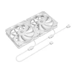 ID-Cooling CPU Water Cooler - FX240 PRO WHITE (25dB; max. 140,16 m3/h; 2x12cm, fehér)