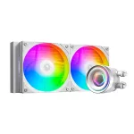 ID-Cooling CPU Water Cooler - FX240 INF WHITE (27.2dB; max. 98,54 m3/h; 2x12cm, A-RGB, fehér)
