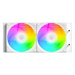 ID-Cooling CPU Water Cooler - FX240 INF WHITE (27.2dB; max. 98,54 m3/h; 2x12cm, A-RGB, fehér)