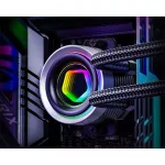 ID-Cooling CPU Water Cooler - FX240 INF (27.2dB; max. 98,54 m3/h; 2x12cm, A-RGB, fekete)