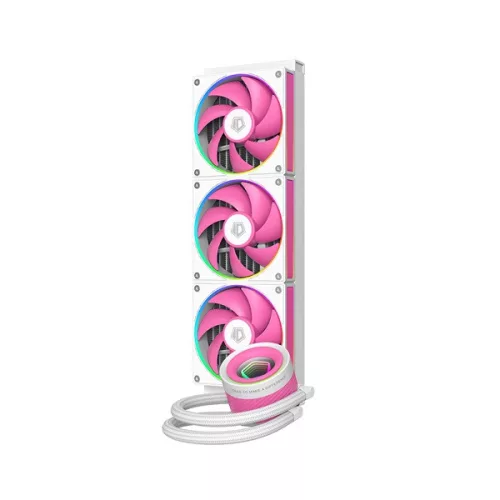 ID-Cooling CPU Water Cooler - FX360 INF PINK (29.9dB; max.132,52 m3/h; 3x12cm, A-RGB, rózsaszín)