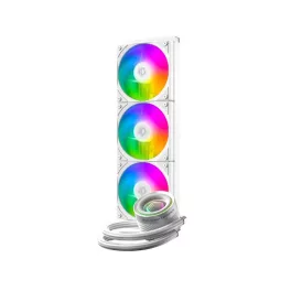   ID-Cooling CPU Water Cooler - FX360 INF WHITE (27.2ddB; max. 98,54 m3/h; 3x12cm, A-RGB, fehér)