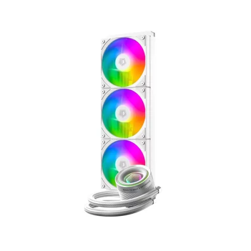 ID-Cooling CPU Water Cooler - FX360 INF WHITE (27.2ddB; max. 98,54 m3/h; 3x12cm, A-RGB, fehér)