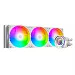 ID-Cooling CPU Water Cooler - FX360 INF WHITE (27.2ddB; max. 98,54 m3/h; 3x12cm, A-RGB, fehér)