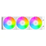 ID-Cooling CPU Water Cooler - FX360 INF WHITE (27.2ddB; max. 98,54 m3/h; 3x12cm, A-RGB, fehér)