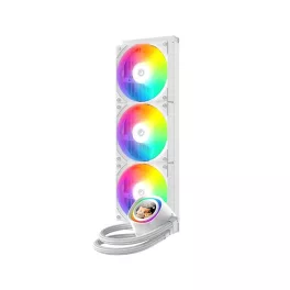   ID-Cooling CPU Water Cooler - FX360 LCD WHITE (27.2dB; max.98,54 m3/h; 3x12cm, A-RGB, fehér)
