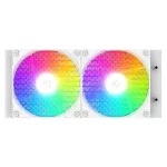 ID-Cooling CPU Water Cooler - Space SL240 XE WHITE (25dB; max. 129,39 m3/h; 2x12cm, A-RGB LED, fehér)