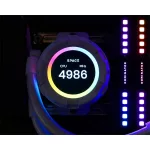 ID-Cooling CPU Water Cooler - Space SL360 XE WHITE (35,2dB; max. 129,39 m3/h; 3x12cm, A-RGB LED, fehér)