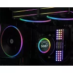 ID-Cooling CPU Water Cooler - Space SL360 (25dB; max. 132,52 m3/h; 3x12cm, A-RGB LED, fekete)