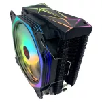 Rampage CPU Cooler - OCTAGON C50 (max 40dB, 96,84 m3/h, 4 pin csatlakozó, 12cm, A-RGB, LED)