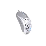 Endorfy Egér - LIV Onyx White (Honeycomb, 8000 DPI, ARGB, PixArt PAW3311, optikai, 1,8m, fehér)