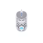 Endorfy Egér - LIV Onyx White (Honeycomb, 8000 DPI, ARGB, PixArt PAW3311, optikai, 1,8m, fehér)